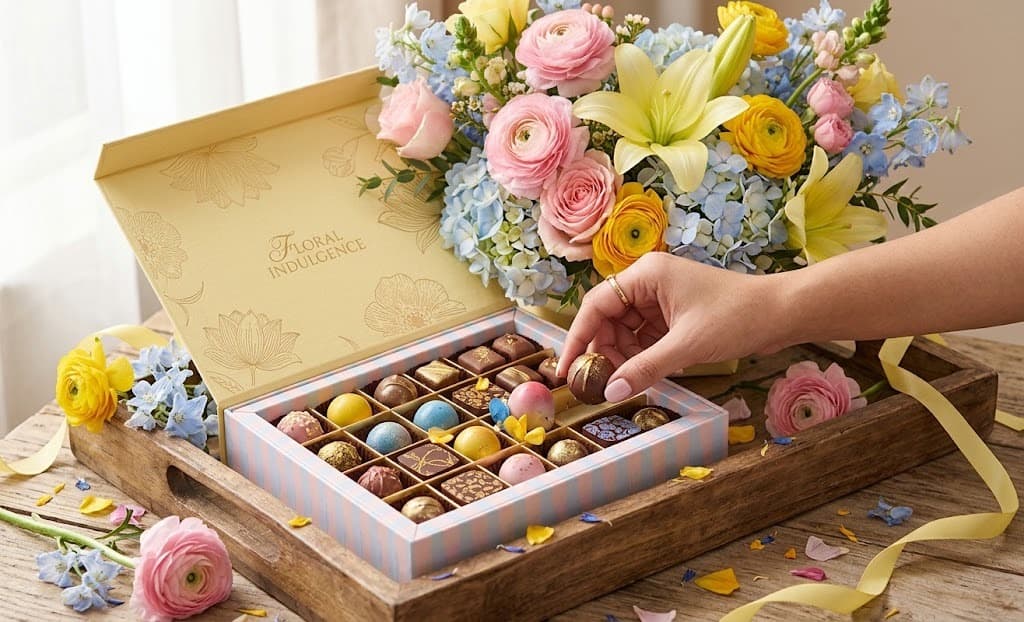 Floral Indulgence — Flowers plus Chocolates